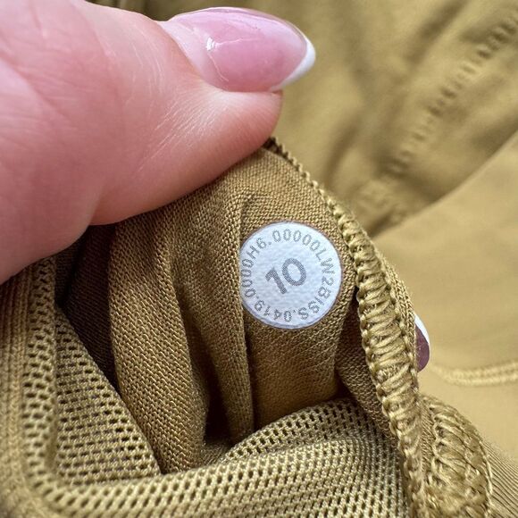 Lululemon Energy Bra High Neck Grape Leaf Green Yellow Size 10 Large Luxtreme - Picture 3 of 3